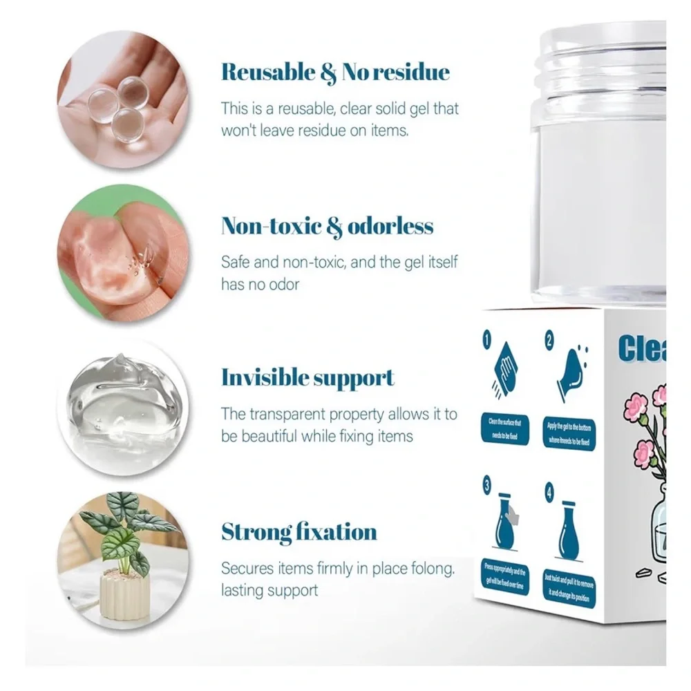 7.05 OZ Reusable Clear Exhibit Gel for Museum